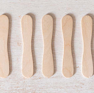 Wooden ice cream paddles