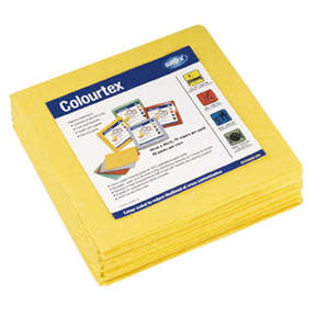 Cleaning Wipes Mops Brooms: PHCOLRTEXY SORB-X Colour TEX Cloths 40x40cm Yello2 10Pkt