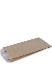 Greaseproof Lined Satchel Bags: #4 Brown lined satchel bag 275x133x67 250/pkt