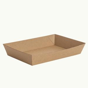 Food Boxes Trays Cardboard: Kraft Tray Lge 23x15x4.5cm 60/slv 240/ctn