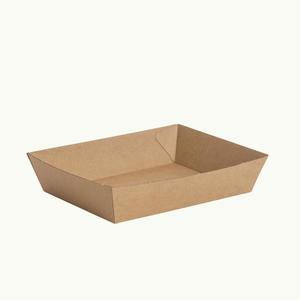 Food Boxes Trays Cardboard: Kraft Tray Med 18x13.5x4.5cm  60/slv 240/ctn