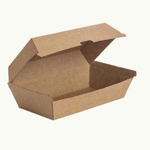 Food Boxes Trays Cardboard: Kraft Snack Box Reg 17.5x9x4 cm 50/slv 200/ctn
