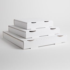 Food Boxes Trays Cardboard: X/LRG 18" Pizza Box white 50/pkt