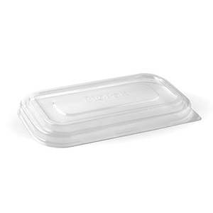 Biodegradable Compostable Containers: Clear rPET LID for 750 & 1000ml containers 500/ctn