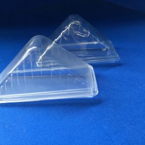 Plastic: STD Sandwich wedge Hinged Lid 100/slv 500/ctn