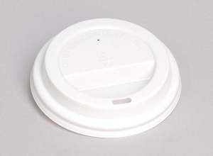 Hot Cups: PLA lid for 8oz Coffee Cups, 50/sleeve. 1000/carton