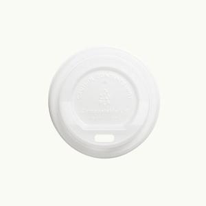 Hot Cups: PLA Lid for 8oz Single wall coffee cups 50/sleeve, 1000/ctn