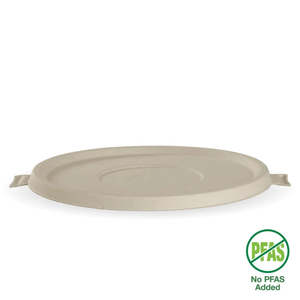 Plates Biodegradable Compostable: Lid for 24, 32oz bowls (Sugarcane) 100/slv 400/ctn