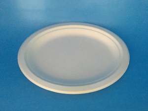 Plates Biodegradable Compostable: Sugarcane Oval Plate Medium 50/sleeve, 500/carton