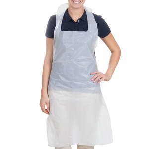 Aprons: Aprons - Disposable plastic 50/pkt 500/ctn