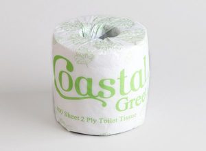 Toilet Paper: Coastal 2 ply Toilet Paper (wrapped) 400sheets/roll 48 rolls/ctn