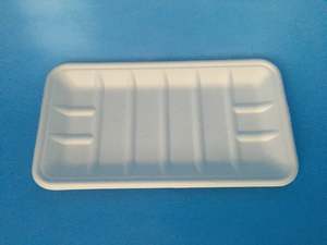 Biodegradable Compostable Trays: Bio Produce Tray (8"x4") 200x100x20 50/slv 1600/ctn