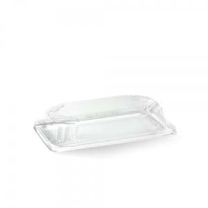 Biodegradable Compostable Trays: LID for Small Sushi Tray 100/slv 600/ctn