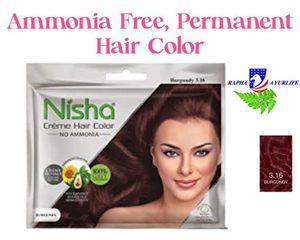 Products: 6x Nisha Burgundy Henna Based Cream Hair Color 20gm Colourant + 20ml Developer – KOTTAKKAL AYURVEDA NZ