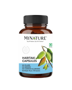 Support Immunity: 100% Natural Haritaki Capsules 60 Veg Caps | 500mg