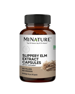 Capsules: 100% Natural Slippery Elm Extract Capsules