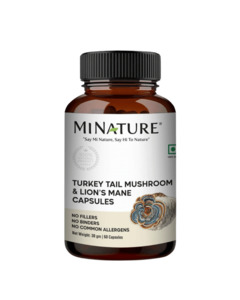 Capsules: Turkey Tail Mushroom & Lion's Mane Capsules 450mg