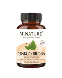 Capsules: 100% Natural Ginkgo Biloba Extract Capsules
