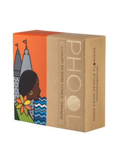 Orange - Natural Incense Cones by Phool