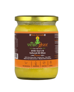 Vedic A2 Gir Cow Ghee 500ml | Cultured | Hand Churned | Ethical