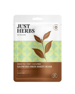 Face Packs: Green Tea Sheet Mask with Mint & Cucumber For Glowing Skin
