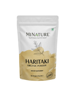 Organic Haritaki Powder 227g - USDA Certified | Harad