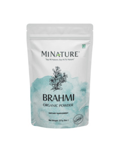 Stress: Organic Brahmi Powder 227 g - USDA Certified (Bacopa Monnieri)