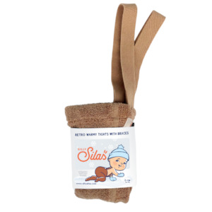 Light Brown Teddy Warmy Retro Tights With Braces