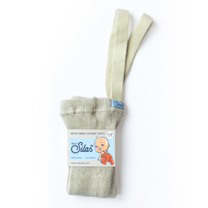 Cream Retro Tights With Braces