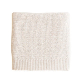 Cream Dora Merino Blanket
