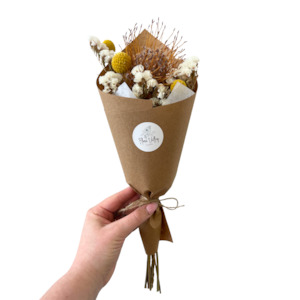 New Arrivals: Cream/Yellow/Orange Dried Flower Posie