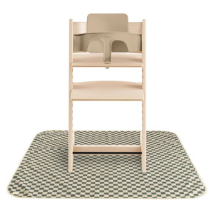 Mushie: Olive Check Splat Mat