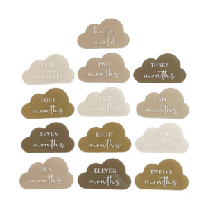 Milestone Plaques: Cloud Milestone Set