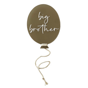 Milestone Plaques: Big Brother Balloon Announcement Plaque