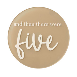 Milestone Plaques: And Then There Were Five Announcement Plaque