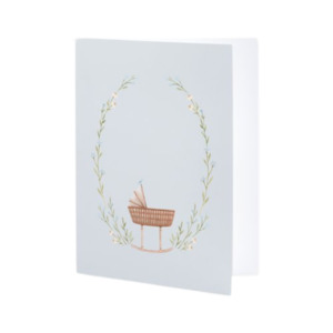 Blue Cradle Greeting Card