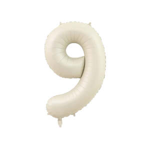 Nine Cream Number Balloon