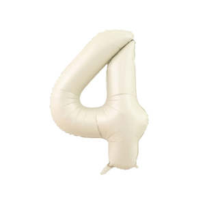 Alia Aulia: Four Cream Number Balloon