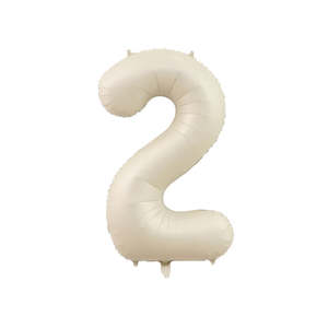 Alia Aulia: Two Cream Number Balloon