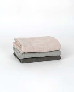 Care And Feed: Muslin Wash Cloths (3 Pack) - Moss, Sage & Oat