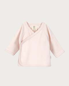 Organic Cotton Interlock: Kimono Cardigan - Petal
