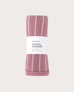 Merino Swaddle Wrap - Blossom Stripe