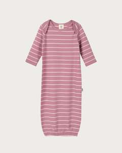 Bundlers: Merino Bundler Nightgown - Blossom Stripe