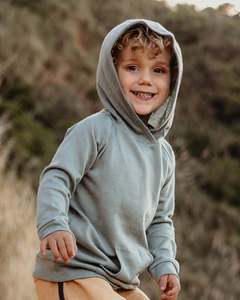 Outerwear: Merino Hoodie - Sage