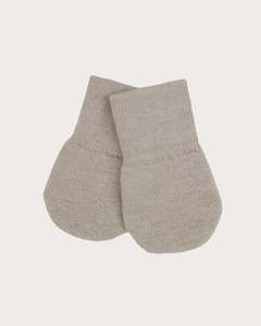 Merino Terry Mittens - Oatmeal