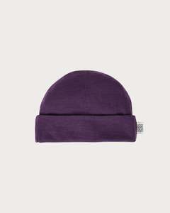 Merino Beanie - Plum