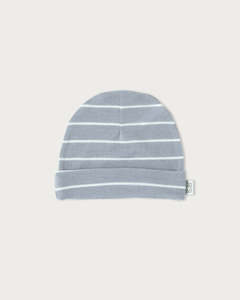 Merino: Merino Beanie - Periwinkle Stripe
