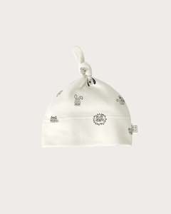Siblings Knotted Beanie: Knotted Beanie - Fingerprint Friends
