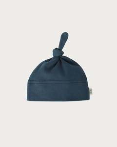 Siblings Knotted Beanie: Knotted Beanie - Denim