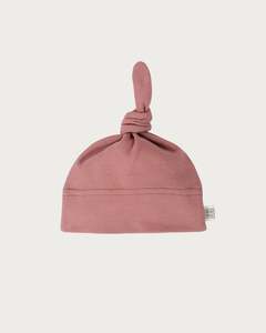 Siblings Knotted Beanie: Knotted Beanie - Rose
